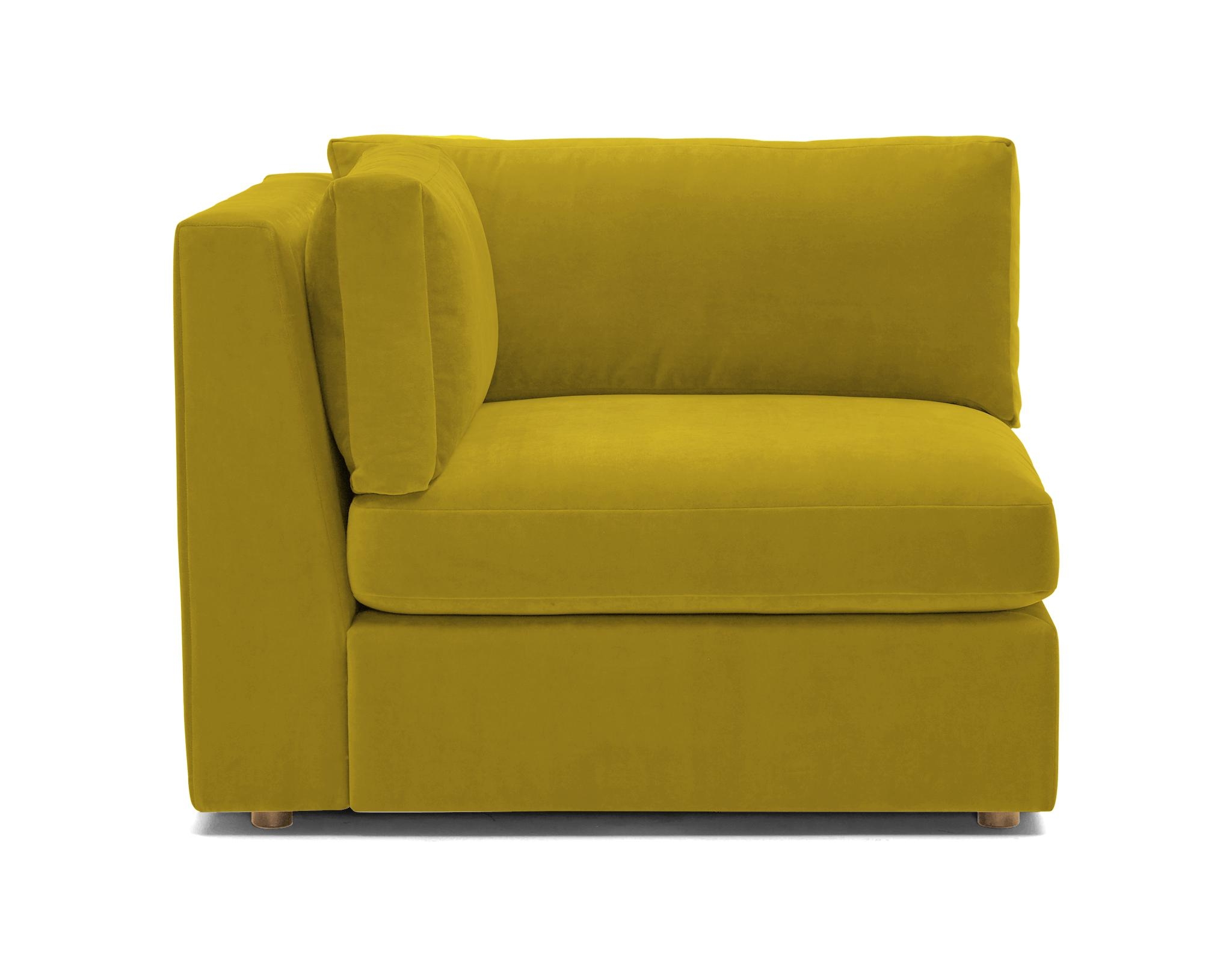 Yellow Daya Mid Century Modern Corner Chair - Bloke Goldenrod - Image 2