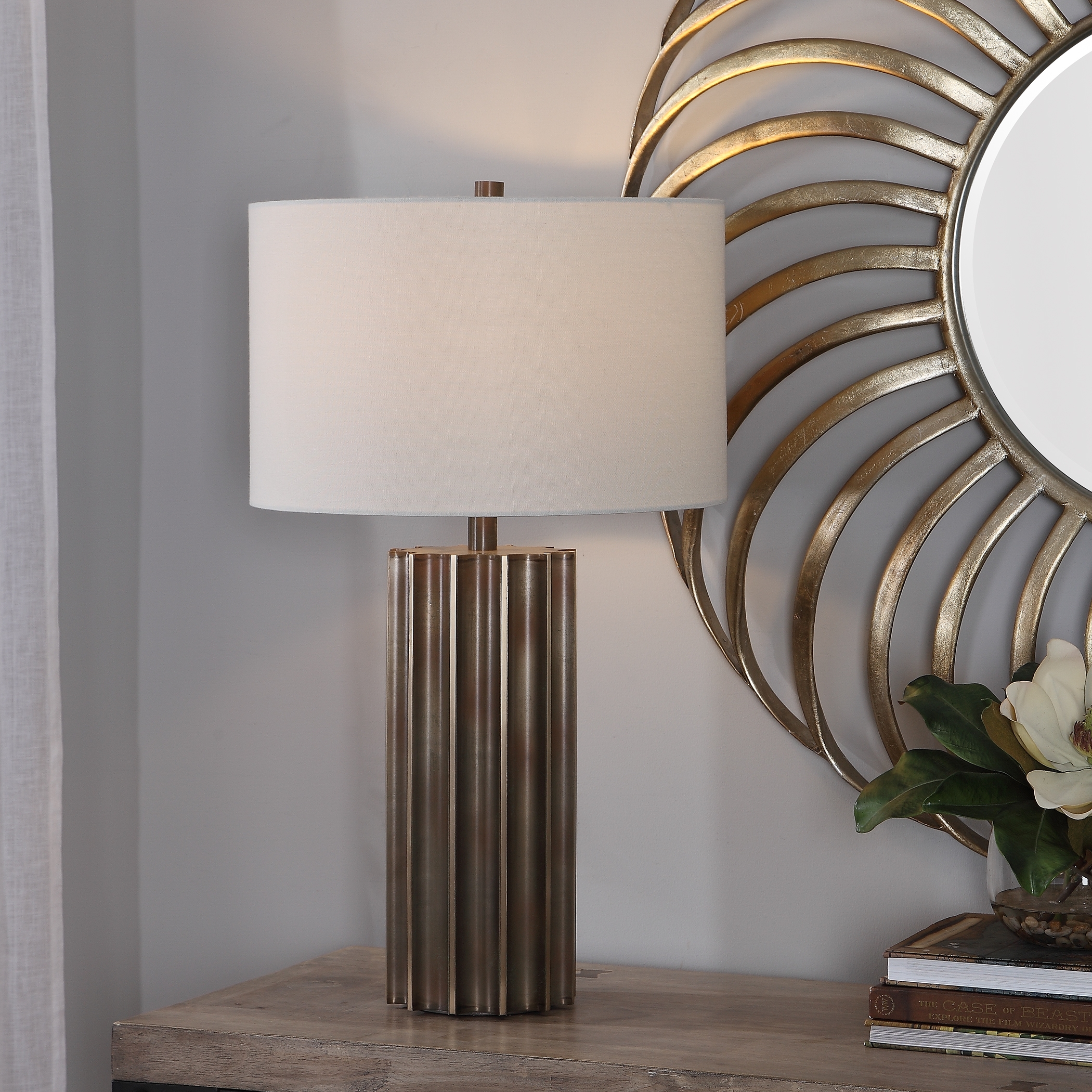 Khalio Gun Metal Table Lamp - Image 1