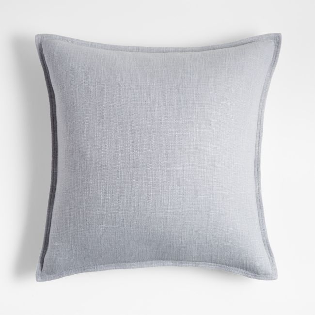 Quarry 20"x20" Laundered Linen Throw Pillow with Feather Insert - Image 0