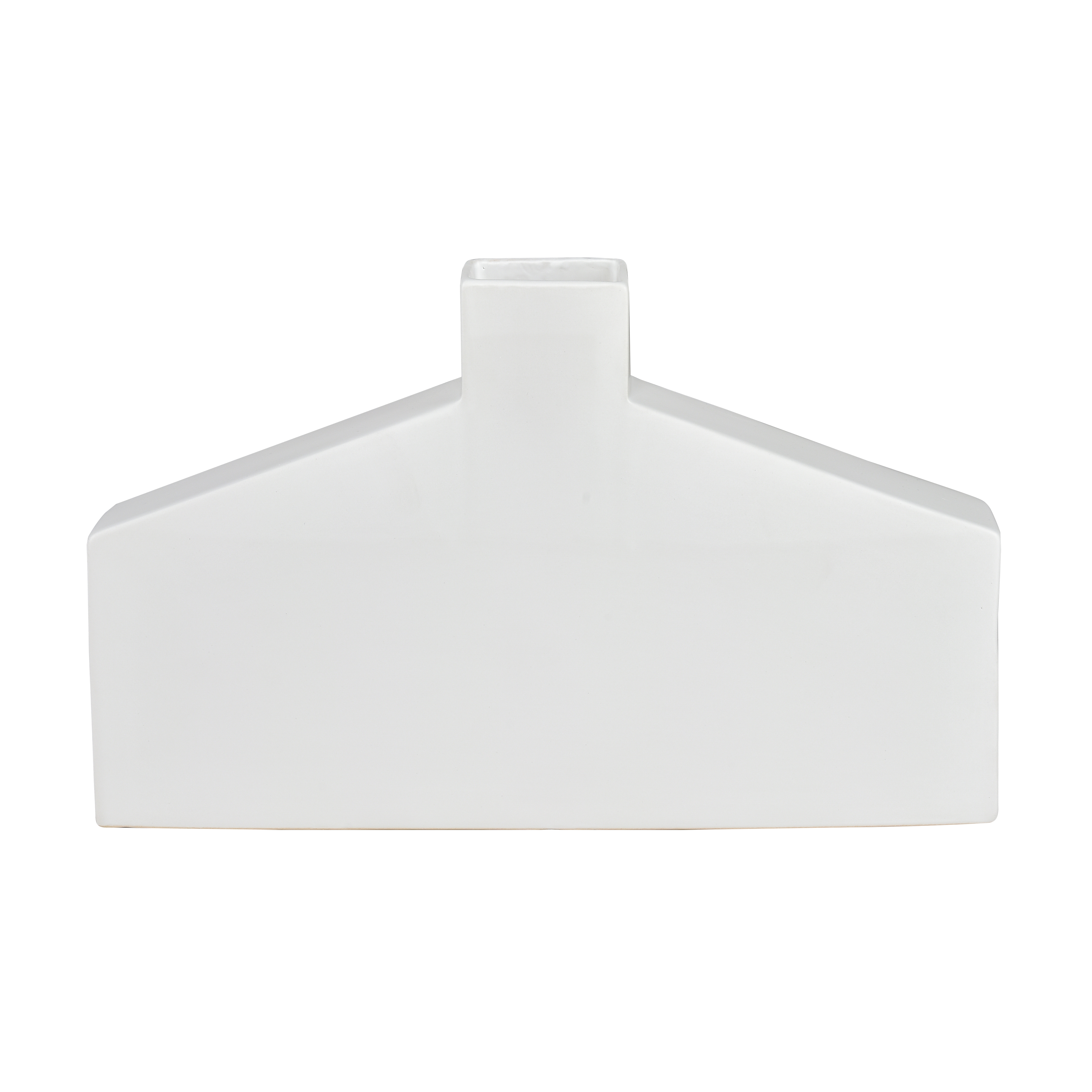 Drue Vase - Short Matte White - Image 0