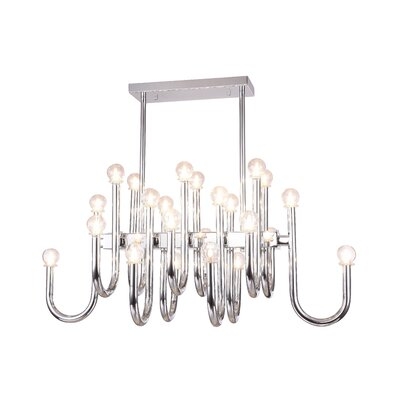Bertsch 24-Light Unique / Statement Tiered Chandelier with Crystal Accents Accents - Image 0