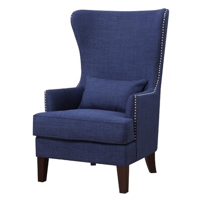 Pringle 31" Wide Polyester Wingback Chair - Image 0