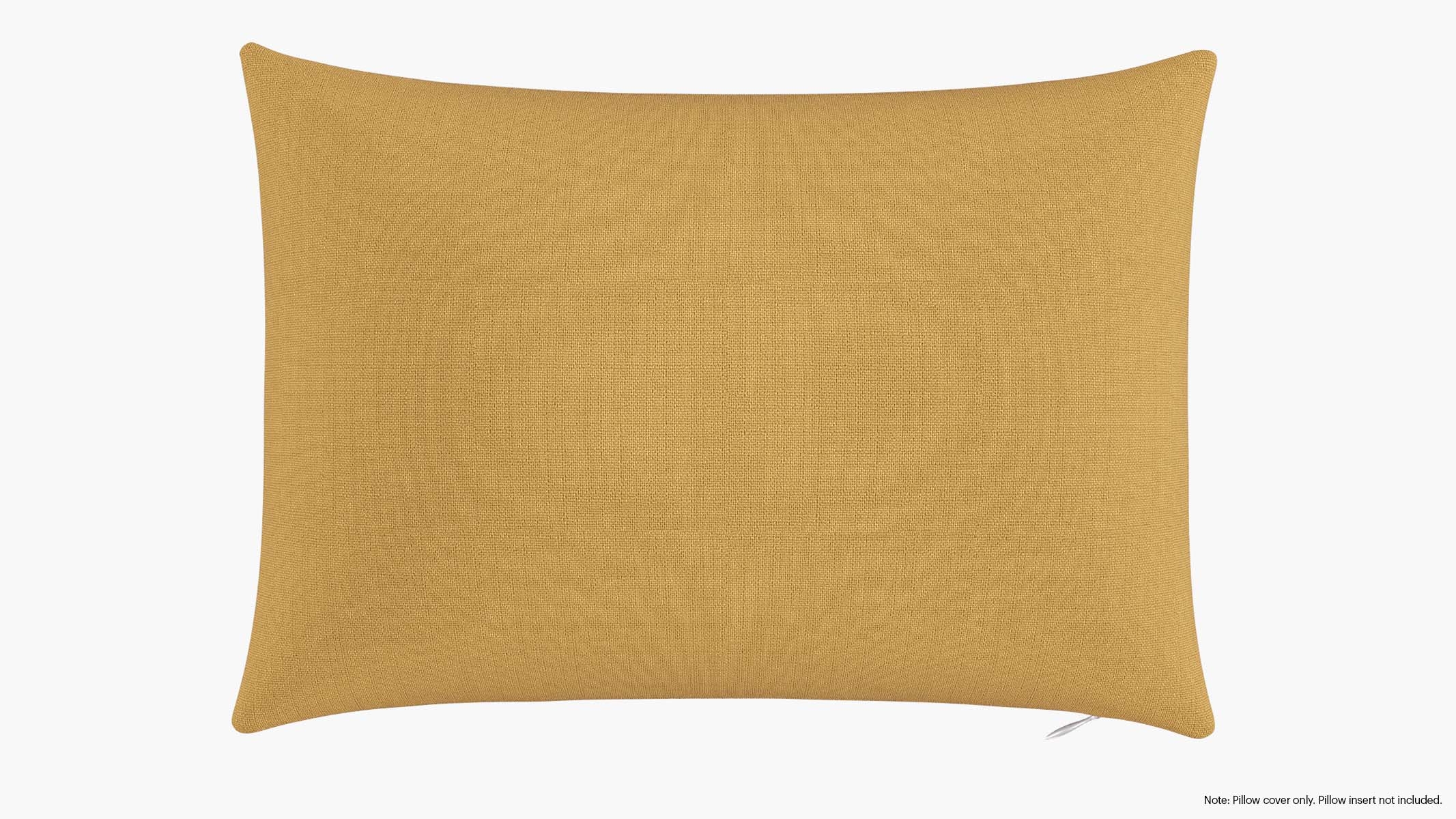 Throw Pillow Cover 14" x 20", French Yellow Everyday Linen, 14" x 20" - Image 0