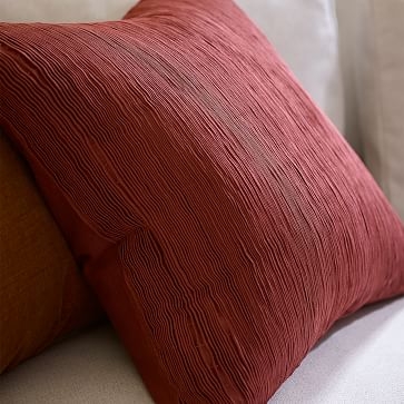 Plisse Pillow Cover, 18"x18", Golden Oak - Image 4