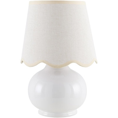 Momsen Colored Scallop Shade Lamp - Image 0