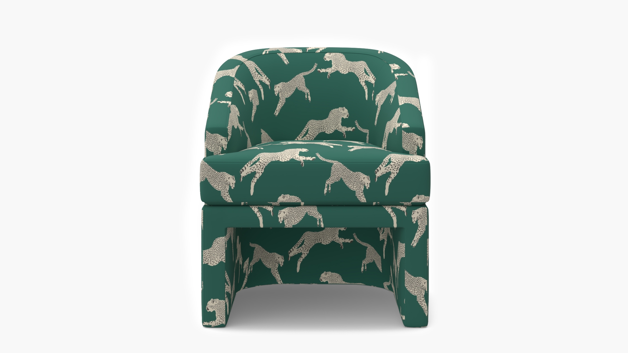 Arco Dining Chair, Polo Green Cheetah - Image 1