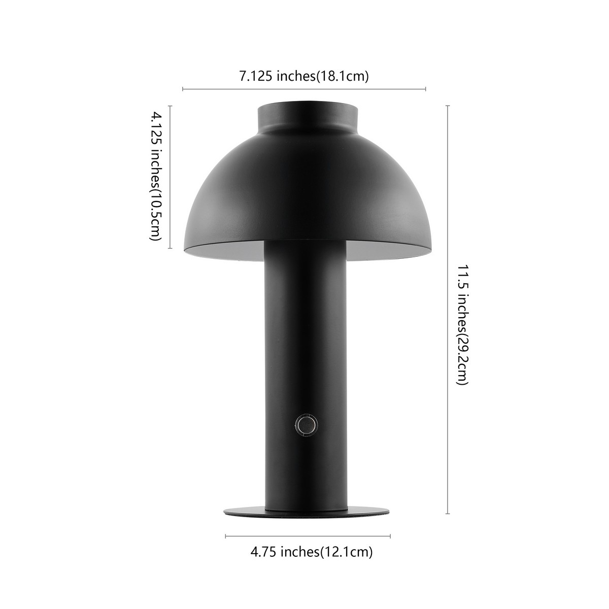 Niara Rechargeable Led Table - Black - Safavieh - Image 4