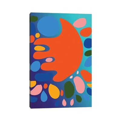 Gradient Shape Of Love by - Wrapped Canvas - Image 0