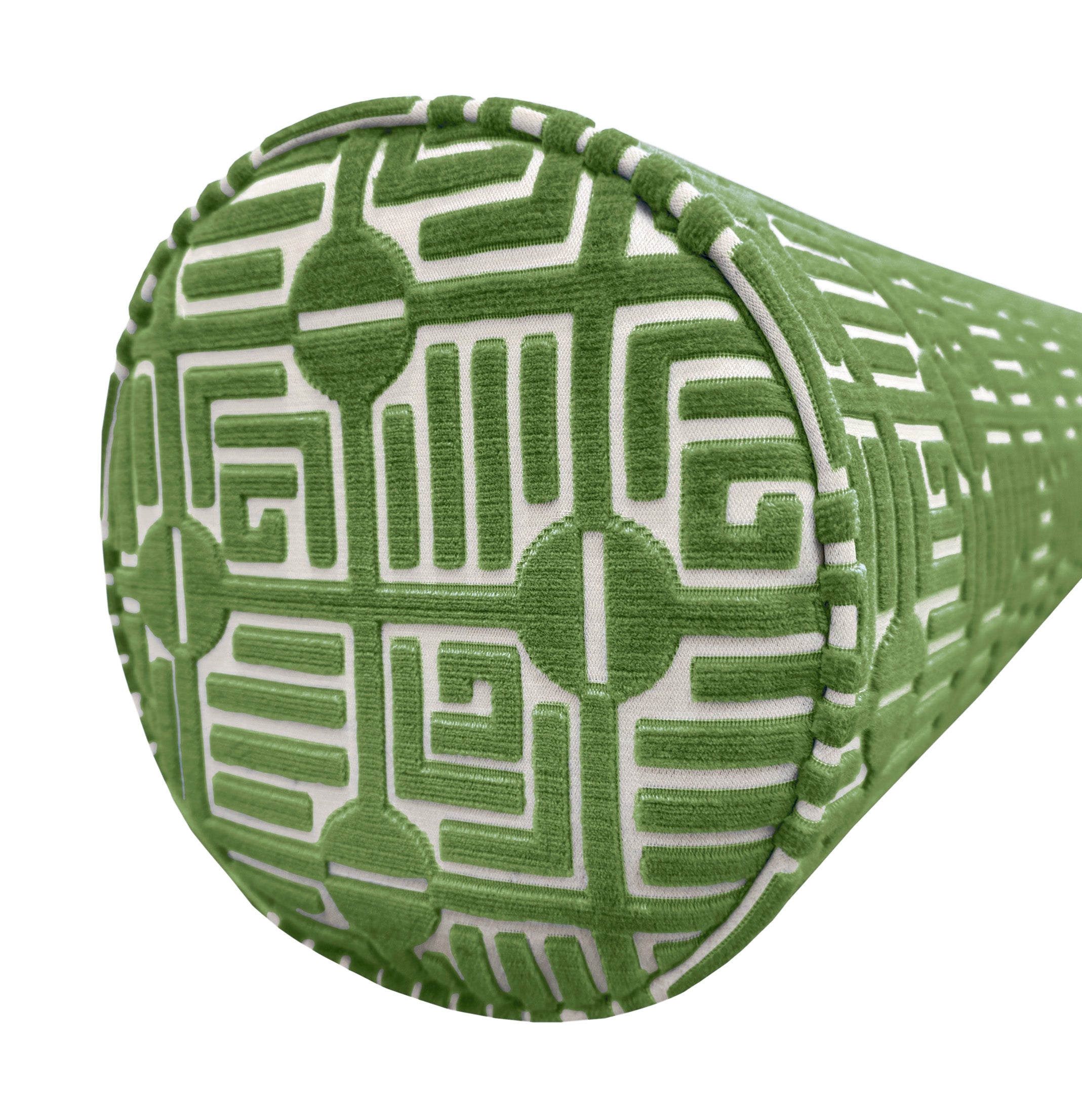 THE BOLSTER :: LABYRINTH VELVET // EMERALD | THIBAUT - TWIN XL // 9" X 30" - Image 3