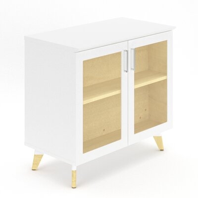 Resi Cabinet Storage With Adjustable Shelf & 2 Glass Side Doors - Image 0