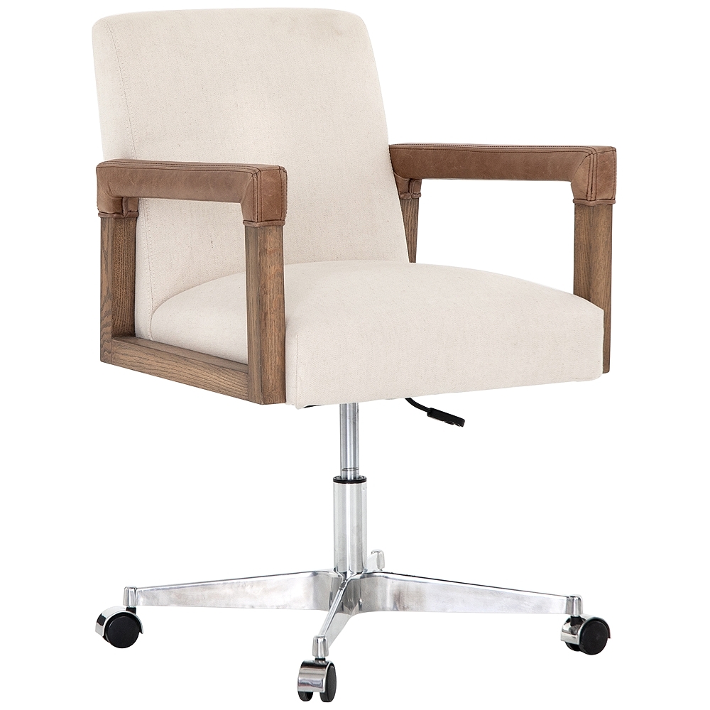Reuben Harbor Natural and Nettle Wood Desk Chair - Style # 96D85 - Image 0