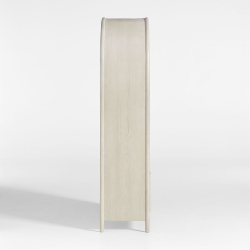 Annie Whitewashed Wood Storage Bookcase with Shelves by Leanne Ford - Image 4