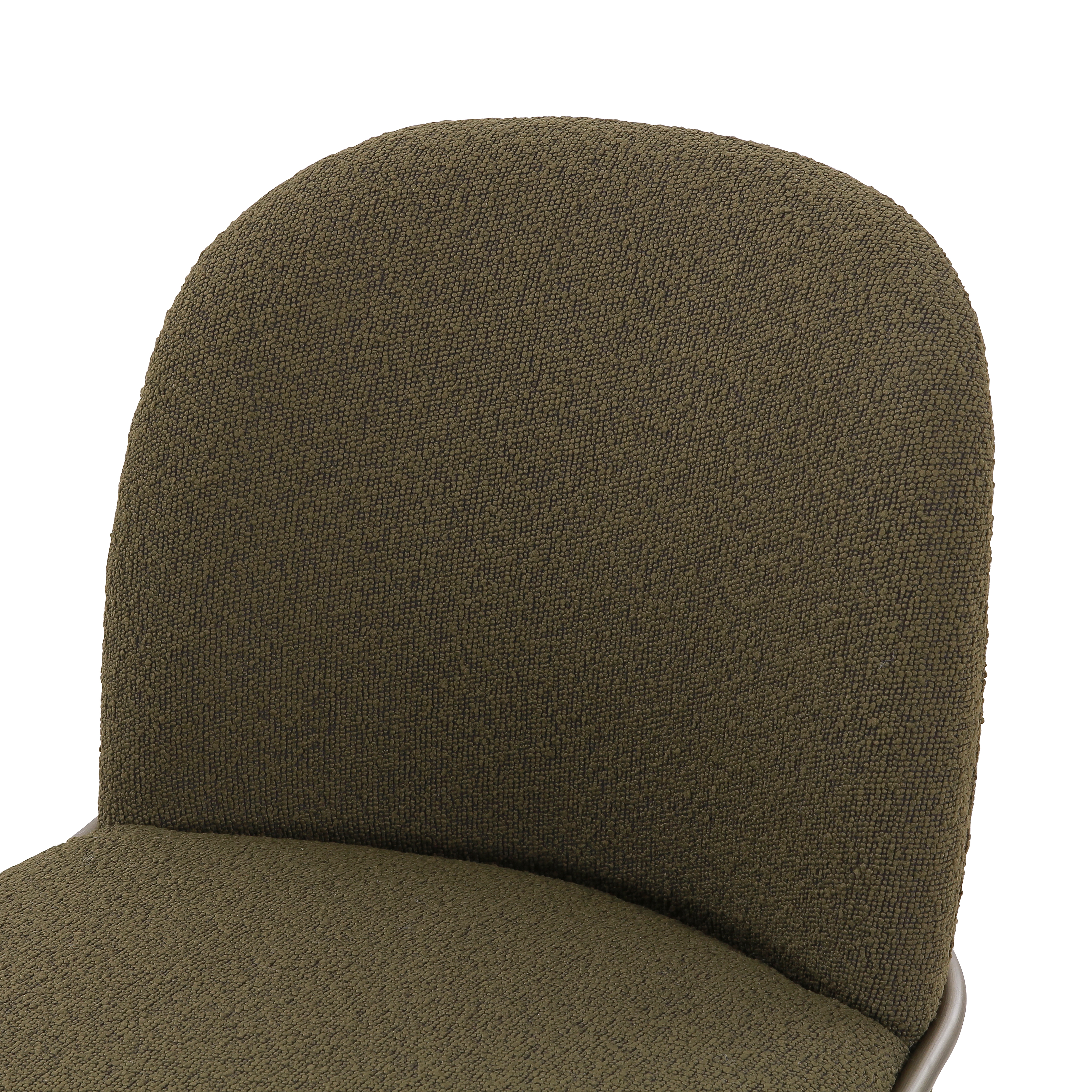Astrud Dining Chair-Fiqa Boucle Olive - Image 1