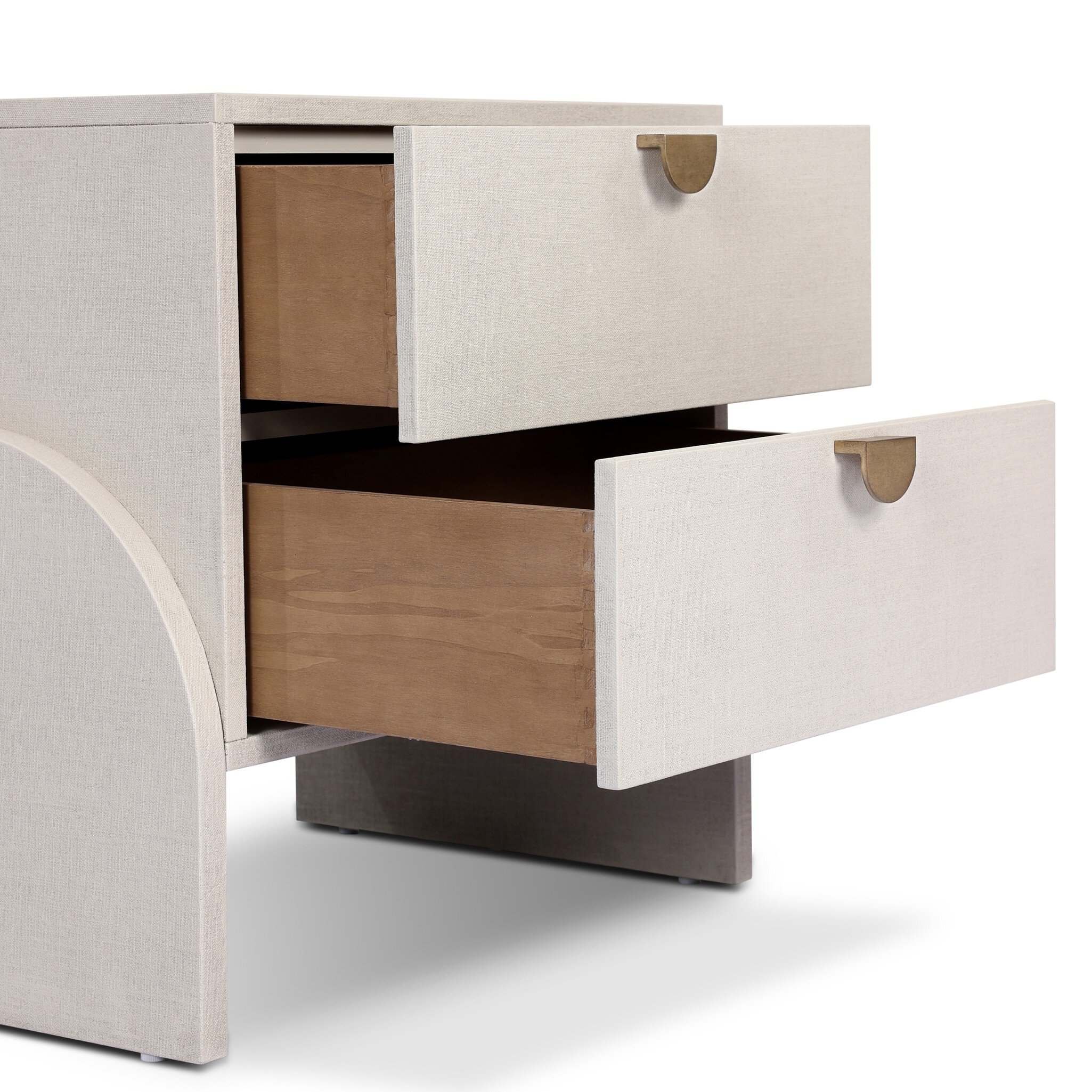 Cressida Nightstand - Ivory Painted Linen - Image 6