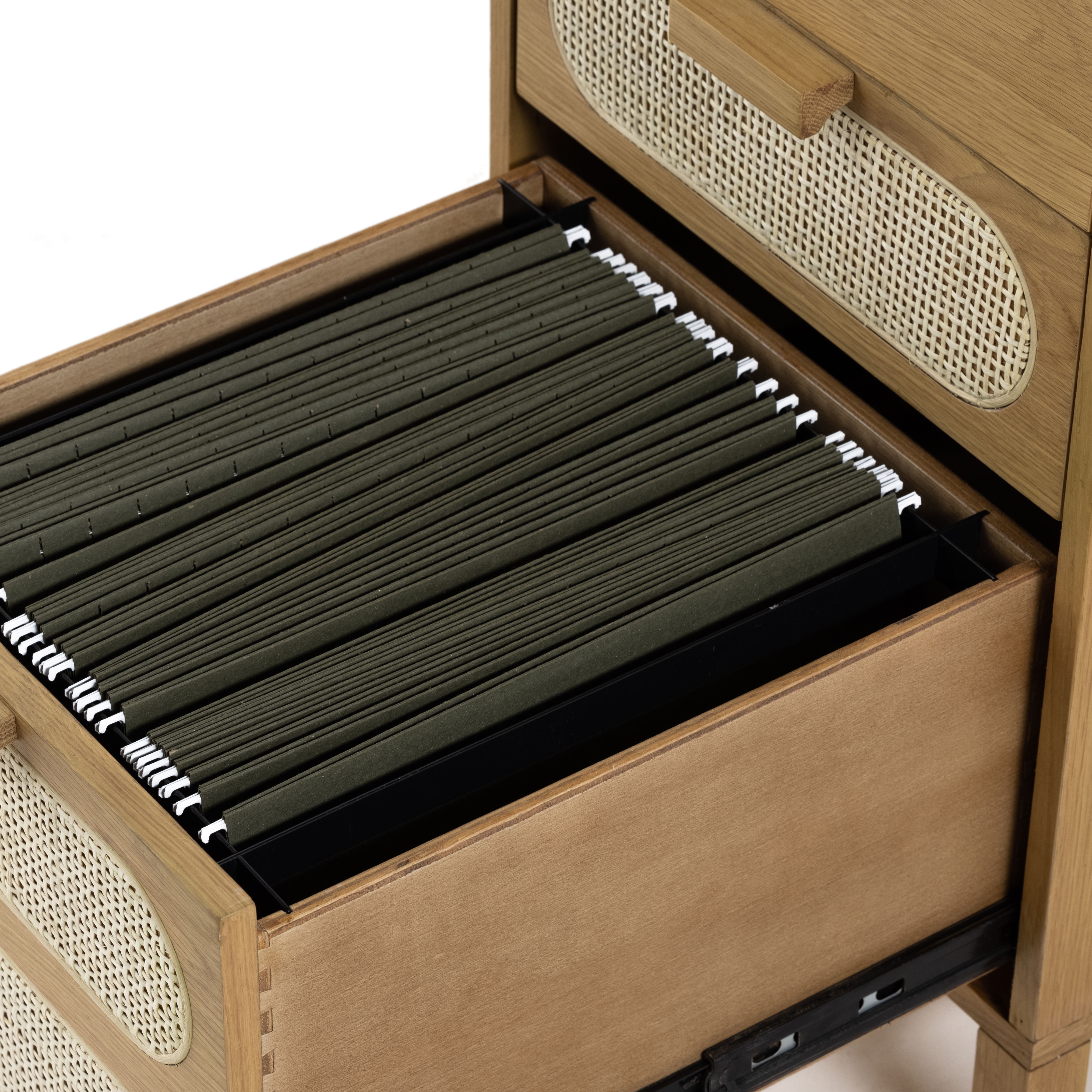 Allegra Executive Desk-Honey Oak Veneer - Image 1