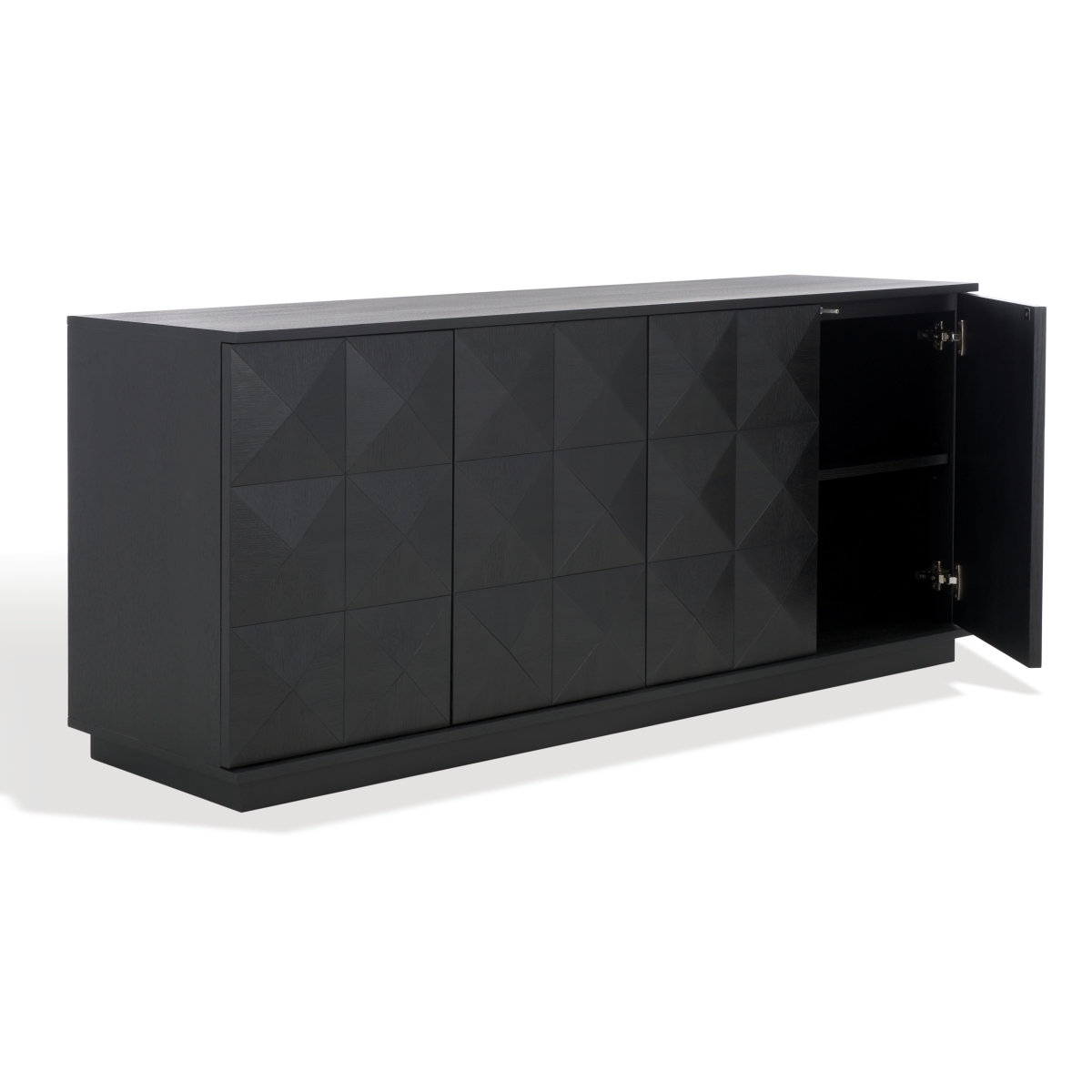 Patty 4 Door Sideboard - Black - Image 5