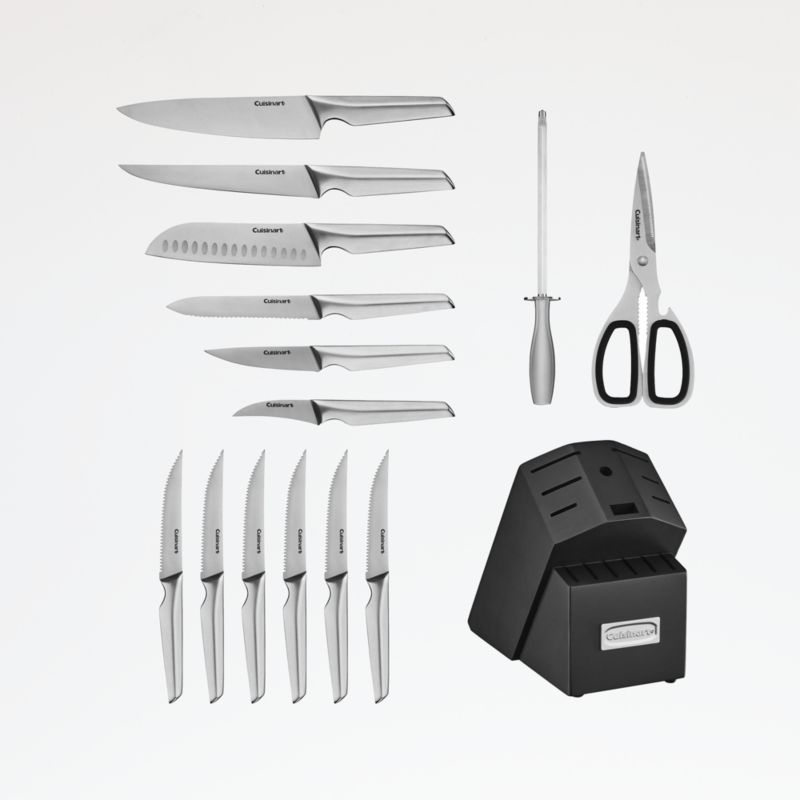 Cuisinart ® Elite 15-Piece Stainless Steel Knife Block Set - Image 2