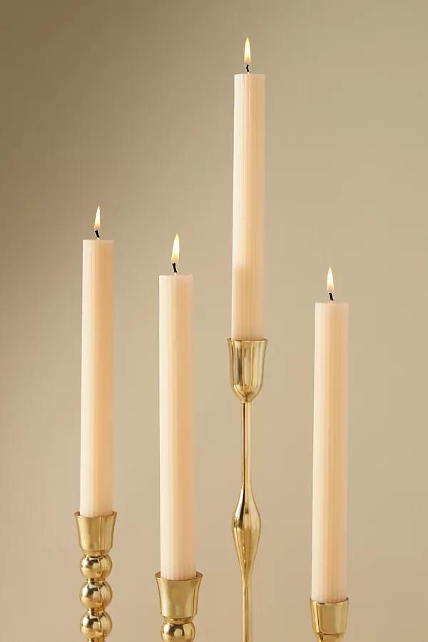 Fluted Taper Candles, Set of 4 - Image 0