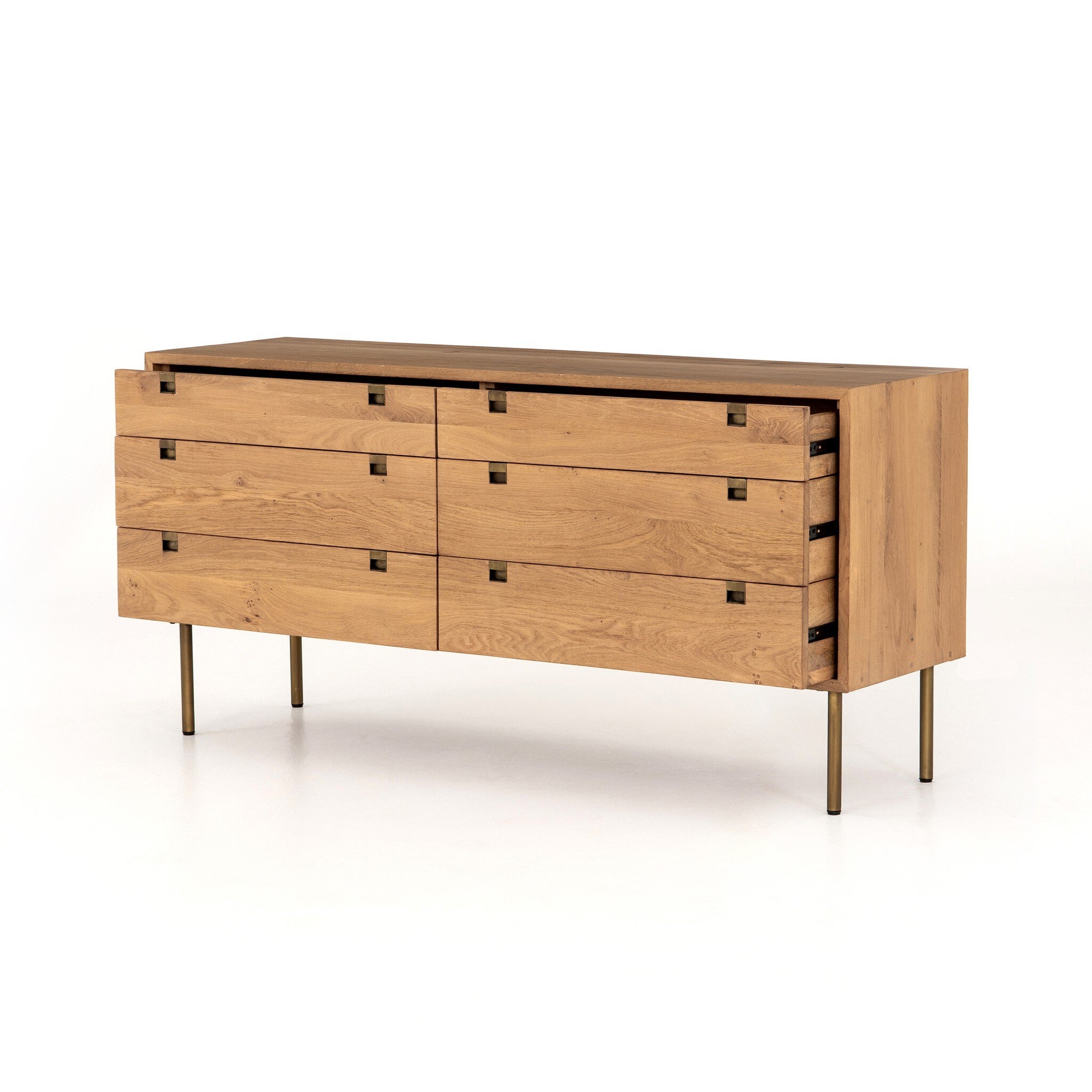 Carlisle 6 Drawer Dresser - Natural Oak - Image 6