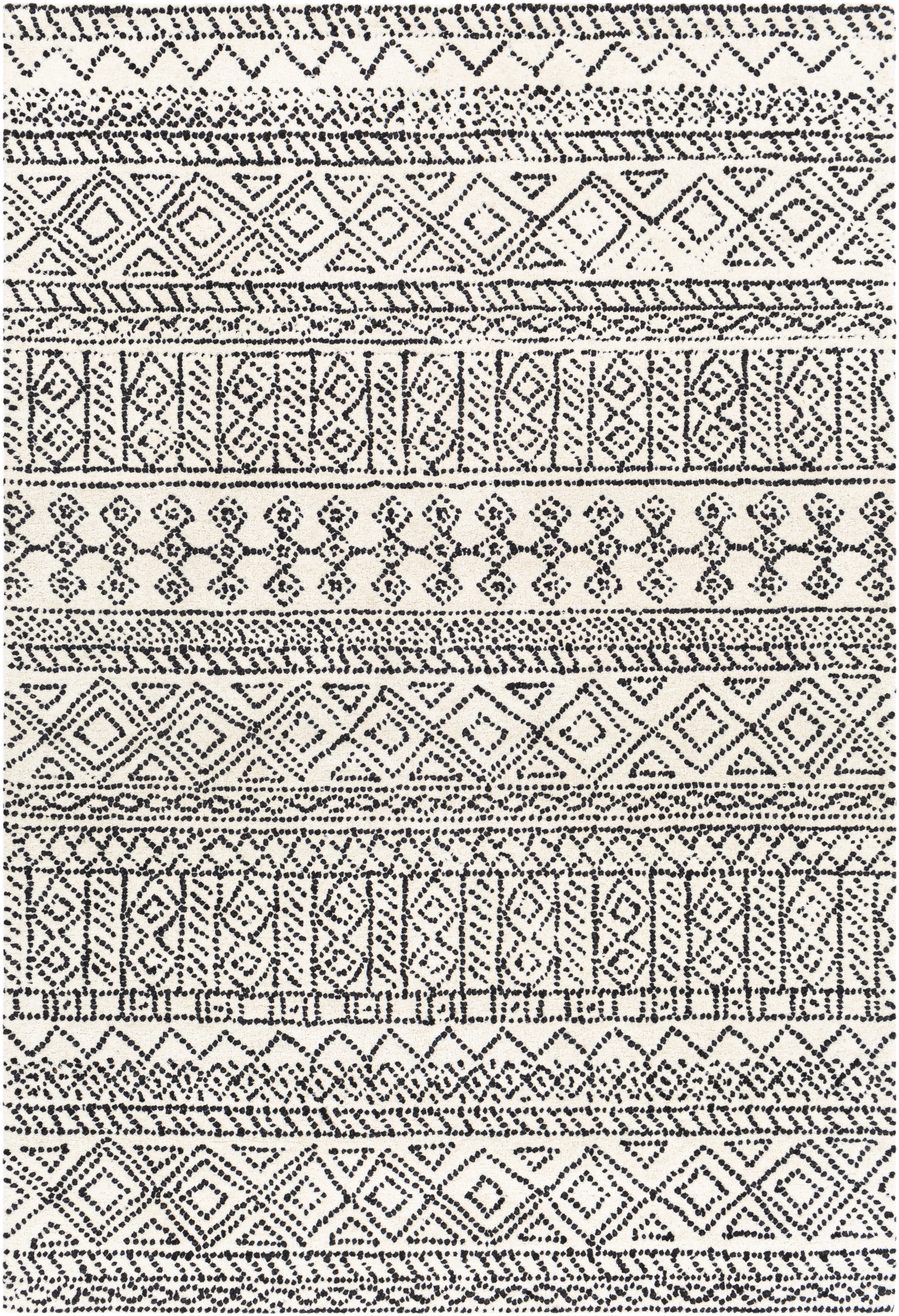 Corfu White Indoor 8'10" x 12' Handmade Rug - Image 0