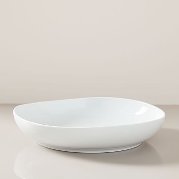 Organic Shaped Dinner Bowl, Individual, White - Image 0