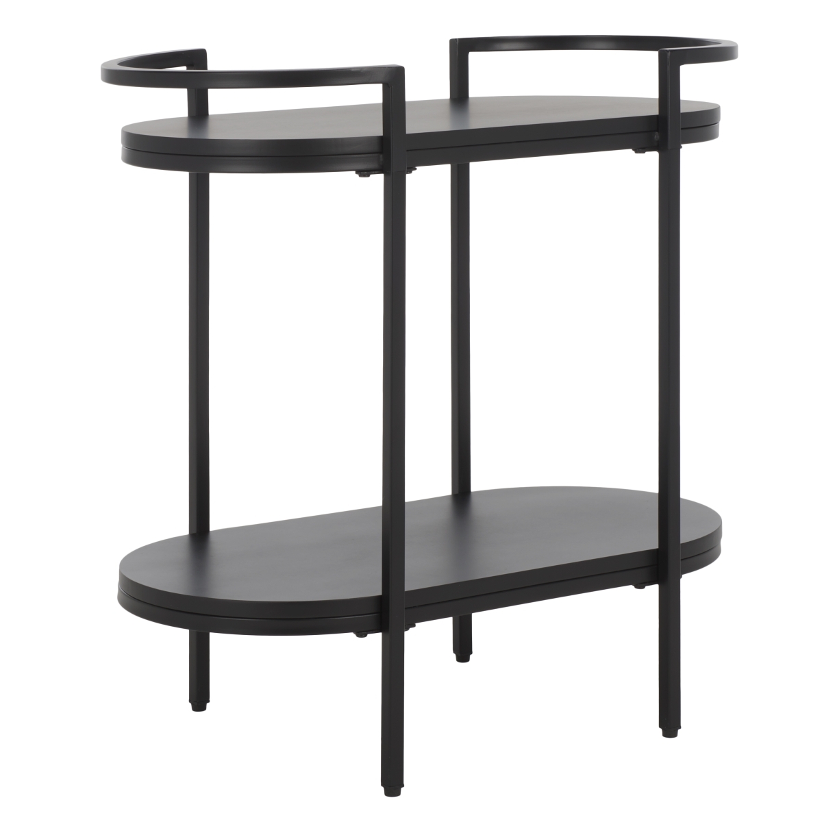 Inessa 2 Tier Bar Cart - Black - Image 4