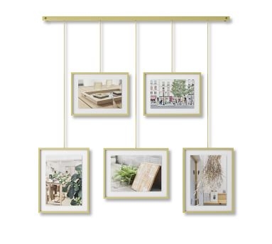 Hanging Brass Gallery Frames, Set of 5 - Image 3