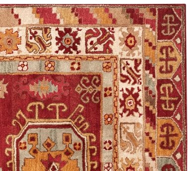 Channing Persian-Style Hand Tufted Wool Rug - Red - Image 1