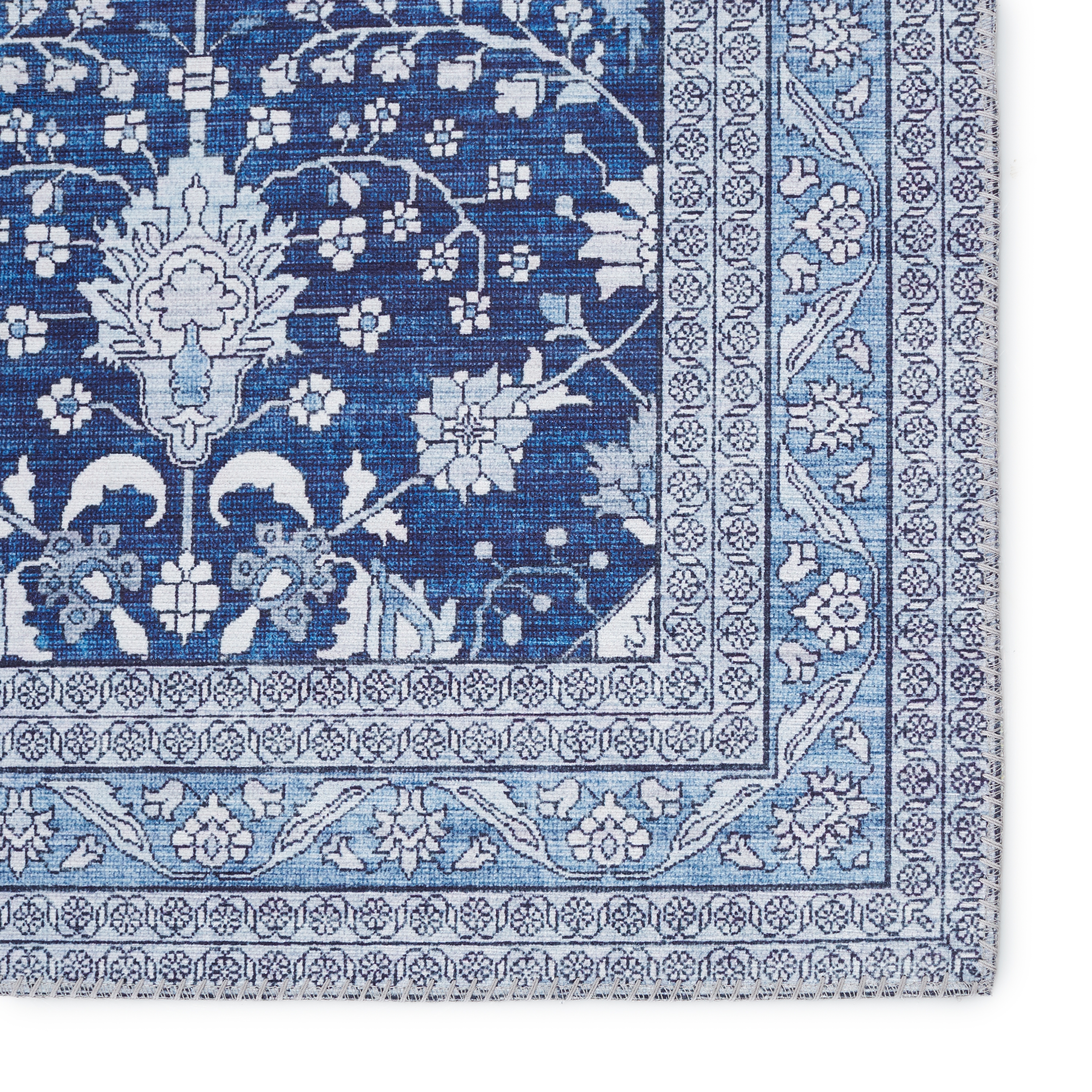 Vibe by Calla Oriental Blue/ White Area Rug (9'X12') - Image 3