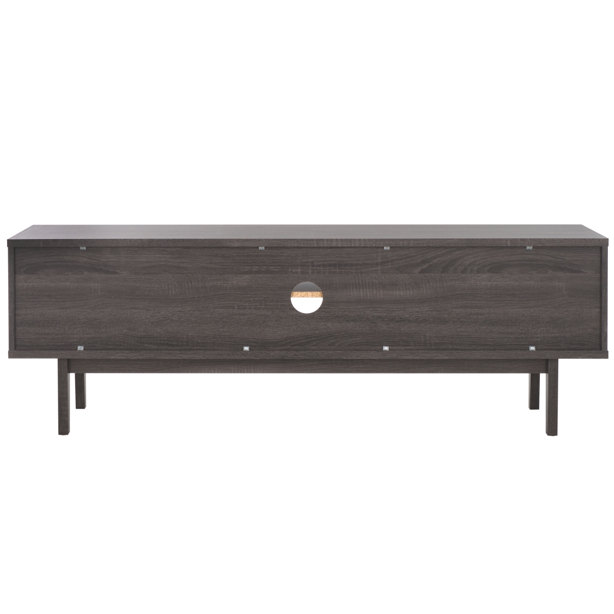 Aricia Large 2 Door Media Stand - Distressed Black - Safavieh - Image 7