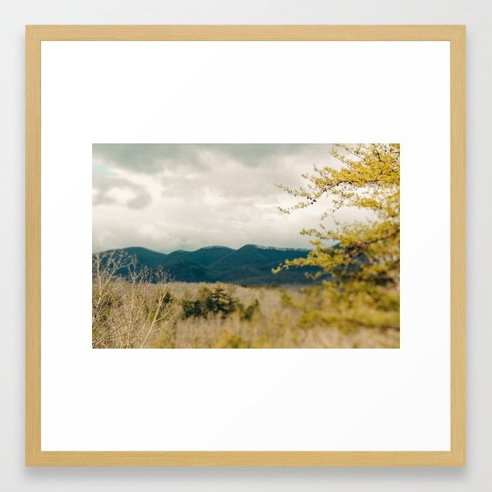 Early Spring In The Mountains Framed Art Print by Olivia Joy St.claire - Cozy Home Decor, - Conservation Natural - MEDIUM (Gallery)-22x22 - Image 0