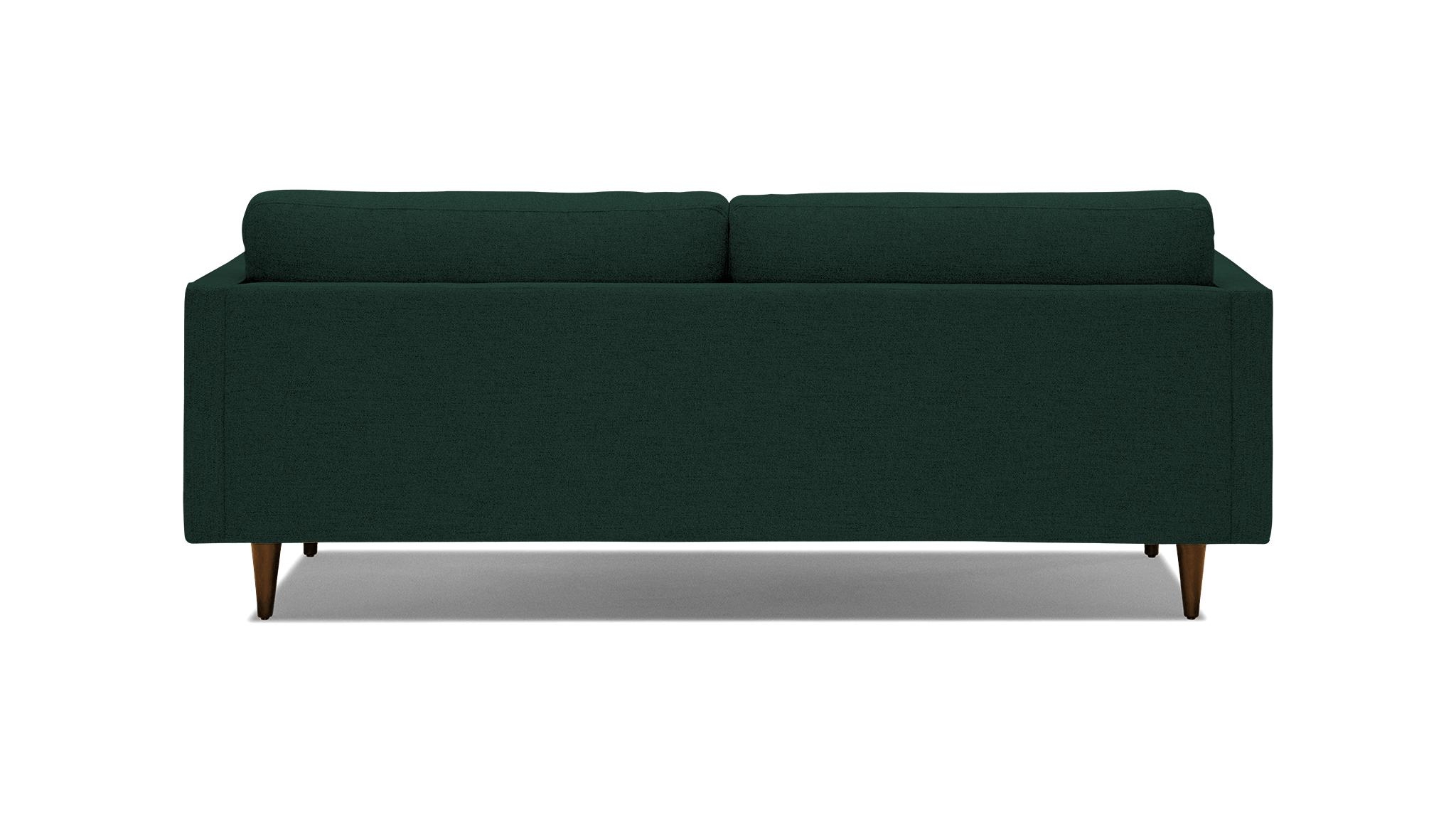 Green Briar Mid Century Modern Sofa - Royale Evergreen - Mocha - Image 4
