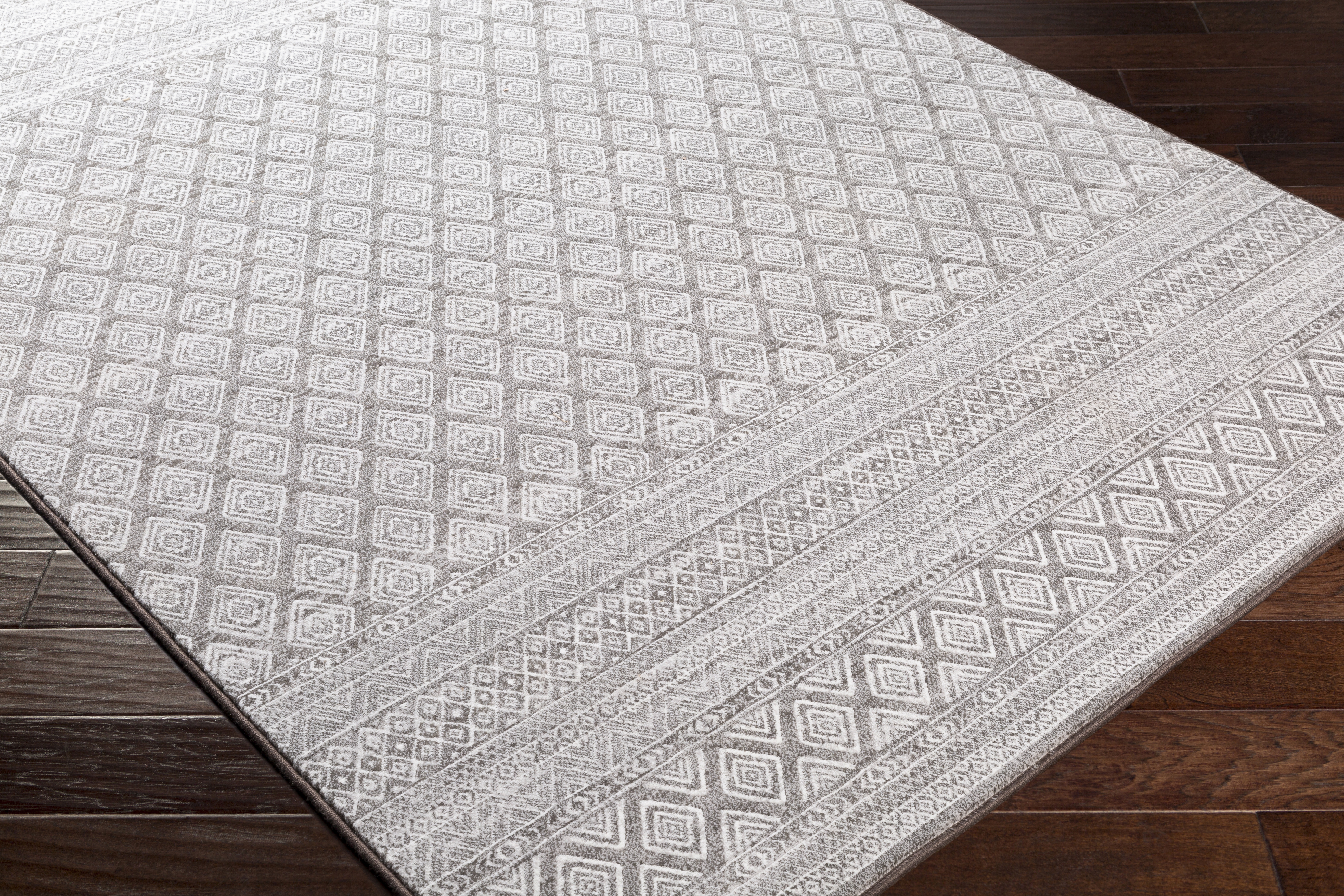 Contempo Beige Indoor 2'7" x 7'10" Machine Woven Rug - Image 6