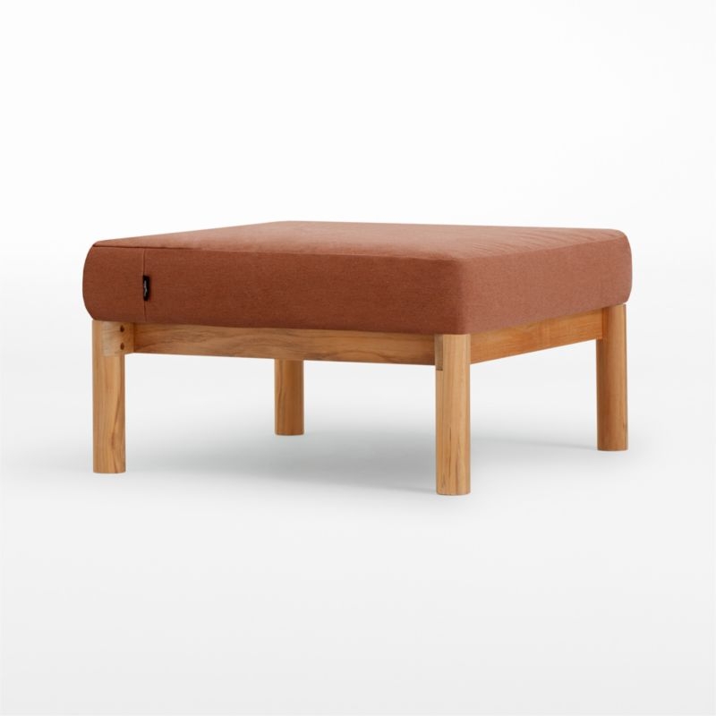 Neighbor ™ Haven Rust Outdoor Ottoman - Image 1