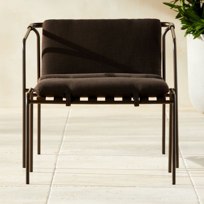 Navene Bronze Lounge Chair - Image 1