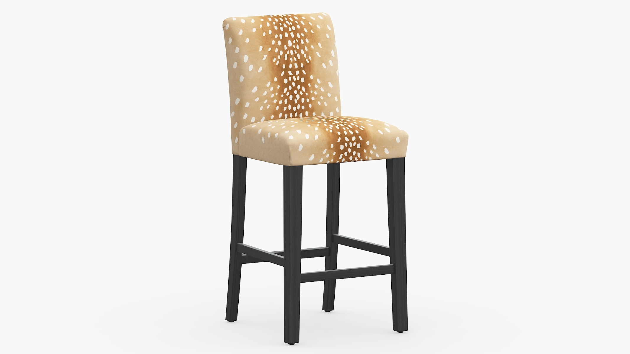 Classic Dining Bar Stool, Fawn, Black - Image 0
