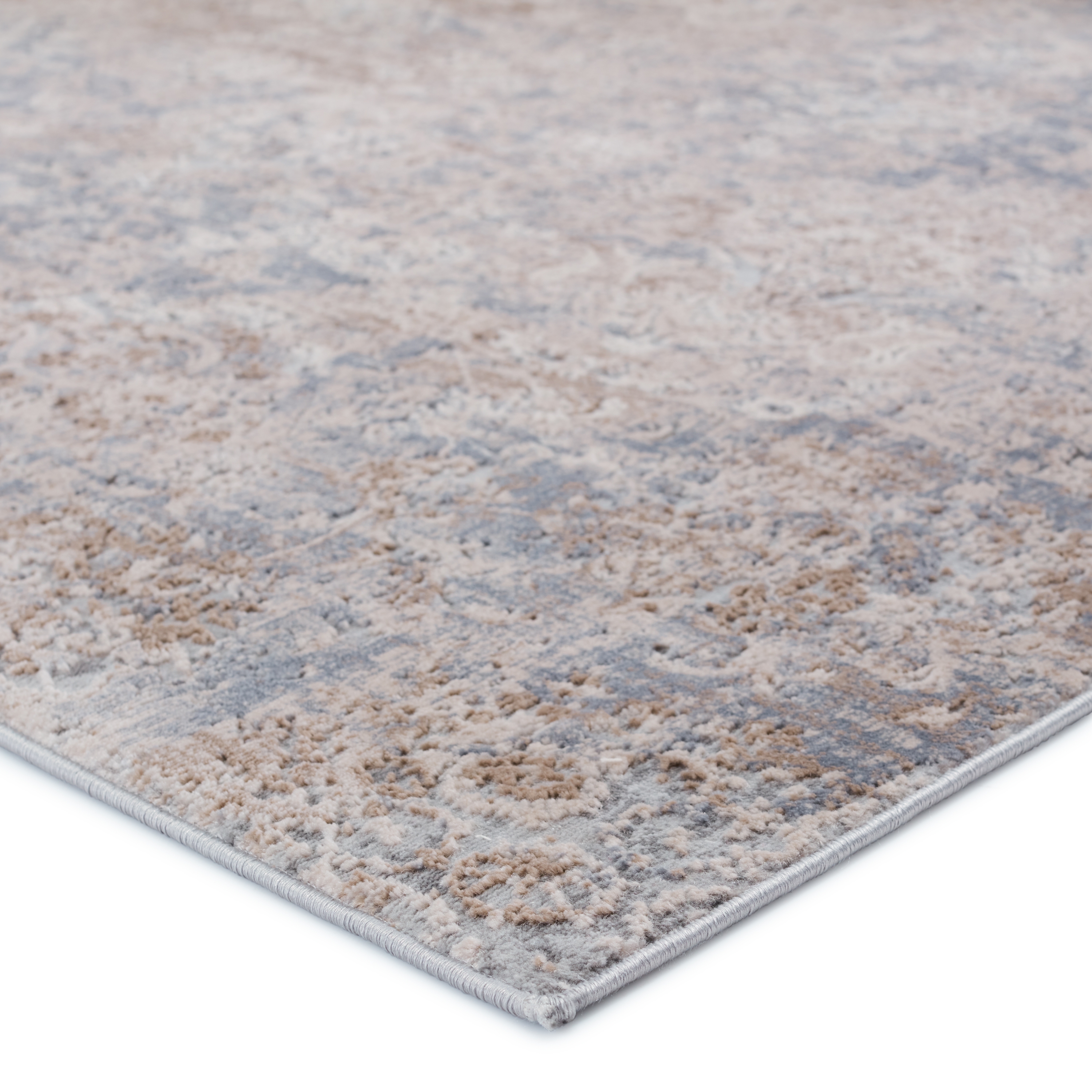 Mariam Floral Beige/ Gray Area Rug (9'3"X12') - Image 1