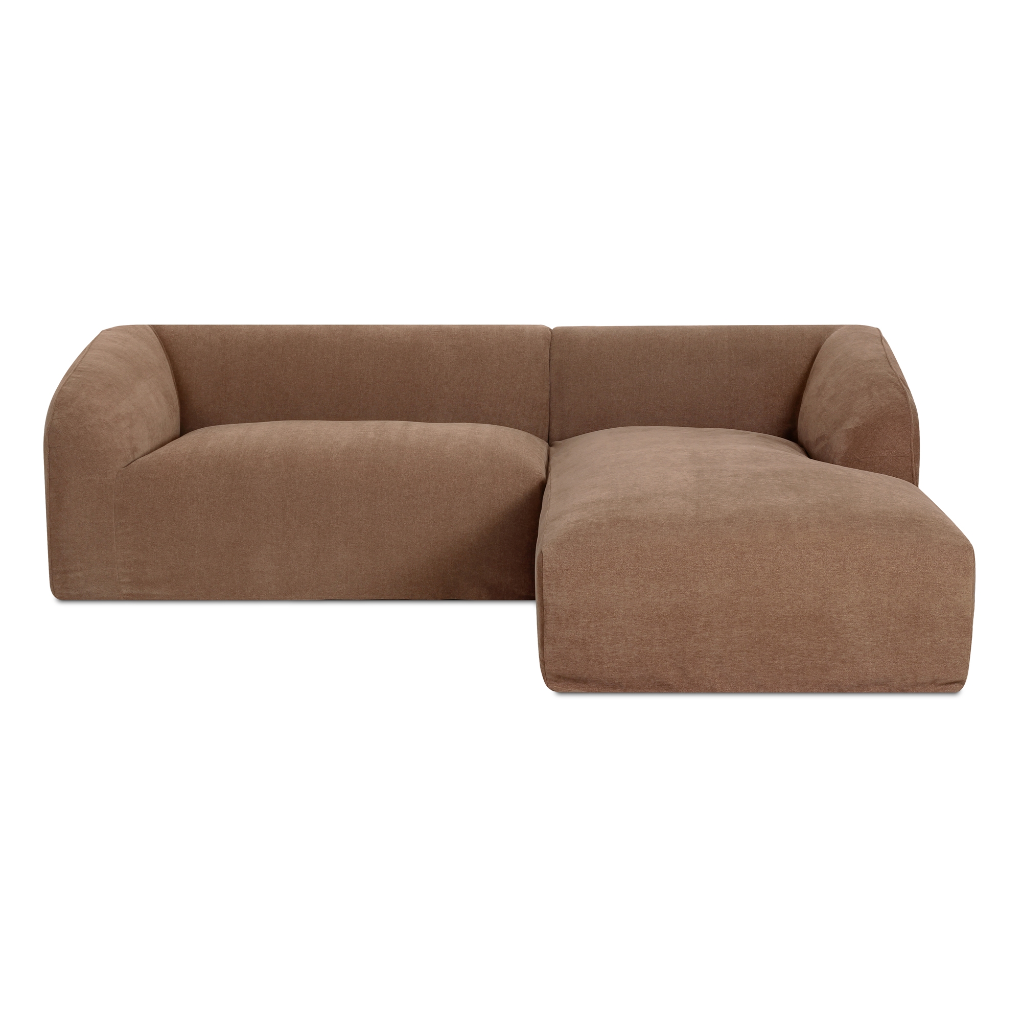 Isla Nook 2 Piece Modular Sectional Right Mocha - Image 0