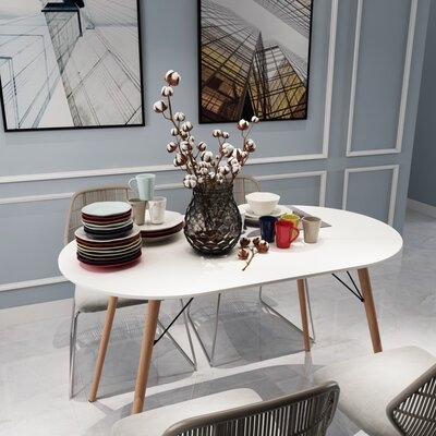 Conerly Oval 27.6" Dining Table - Image 0