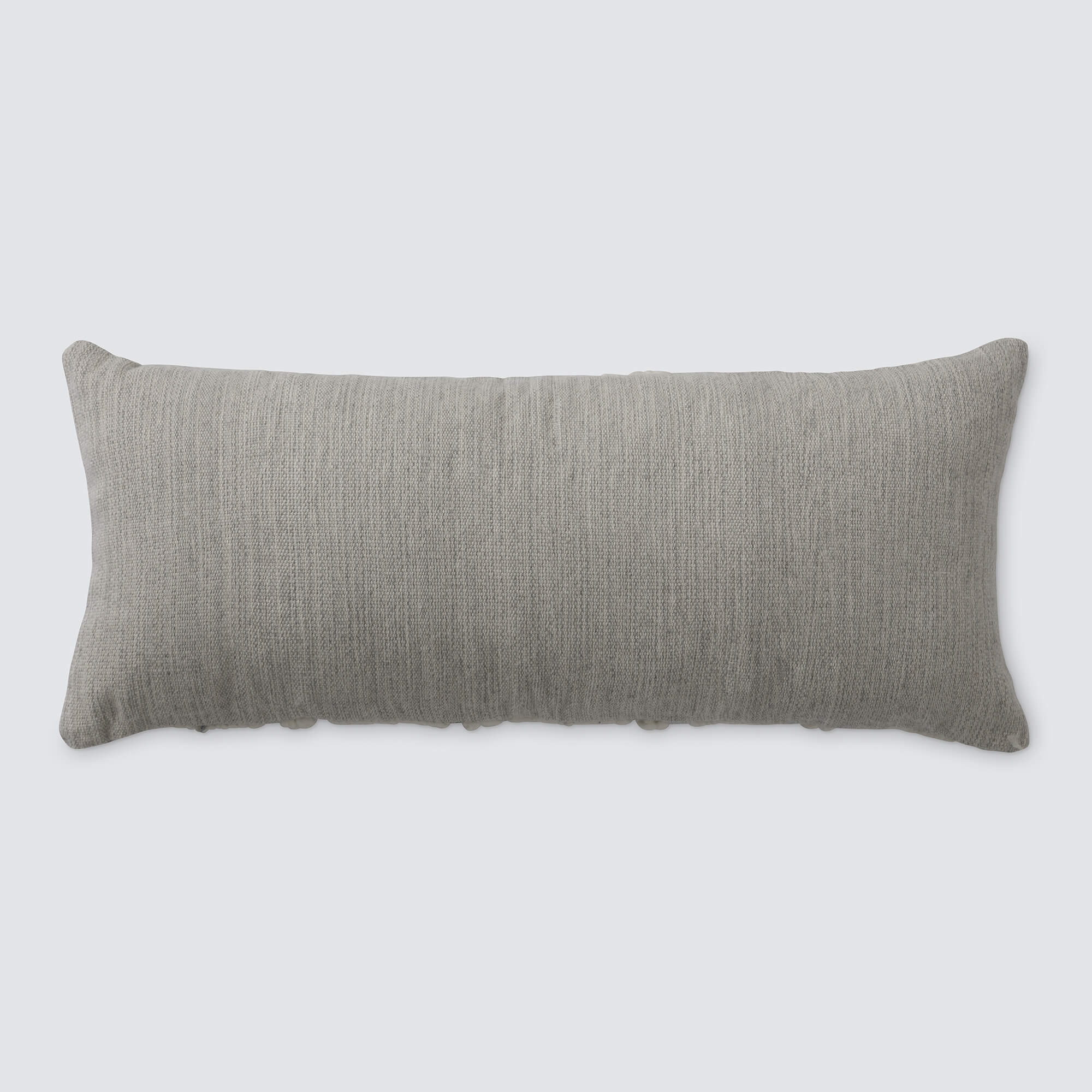 The Citizenry Invierno Lumbar Pillow | 12" x 30" | Grey - Image 3