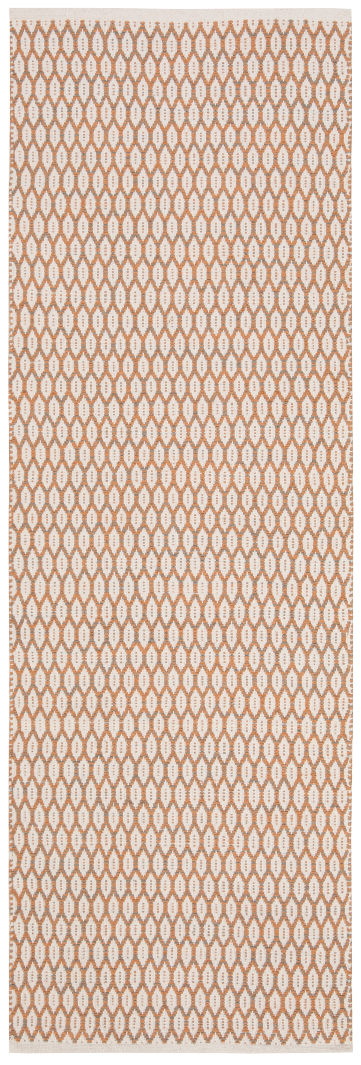 Arlo Home Hand Woven Area Rug, MTK608D, Orange/Ivory,  2' 3" X 7' - Image 0