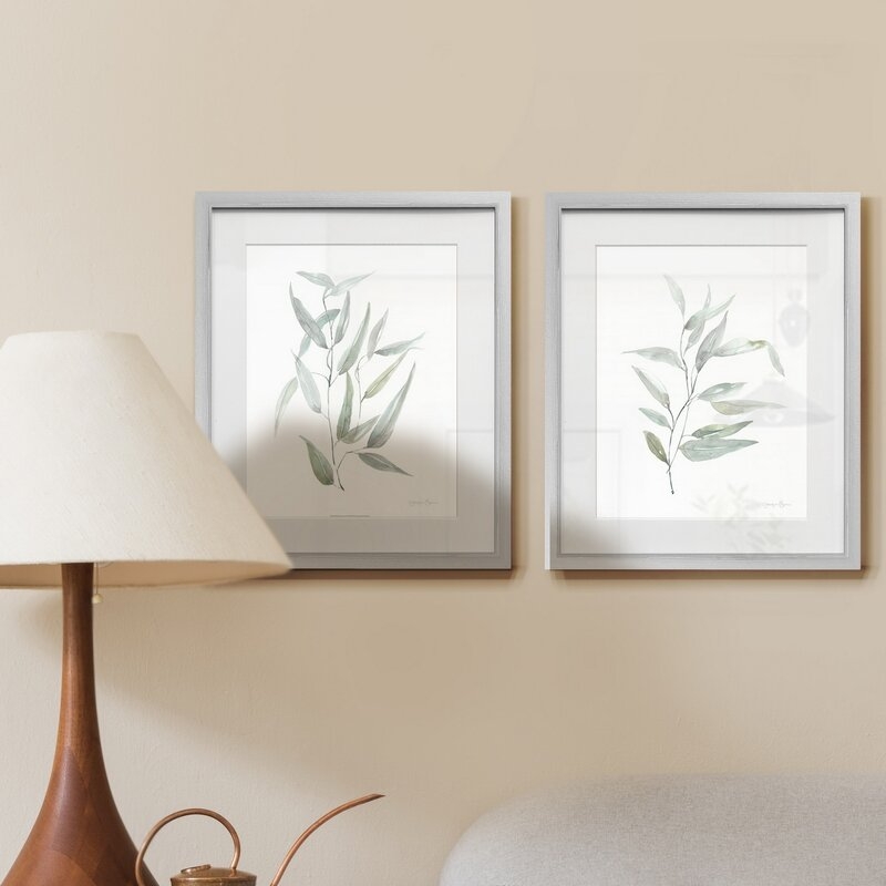 Ethereal Eucalyptus I, Picture Frame Graphic Art, Set of 2 - Image 1