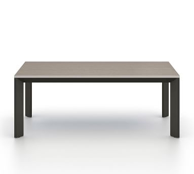 Dover Teak 79" Dining Table, Gray - Image 1