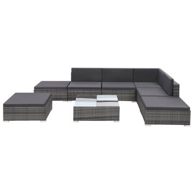 Weymouth Outdoor 8 Piece Sectional Seating Group with Cushions - Image 0