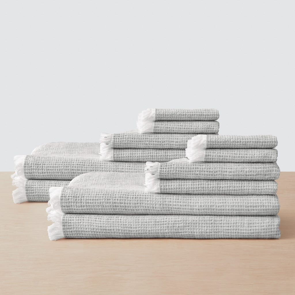 The Citizenry Aegean Cotton Bath Sheet Set | Set of 12 | White - Image 3