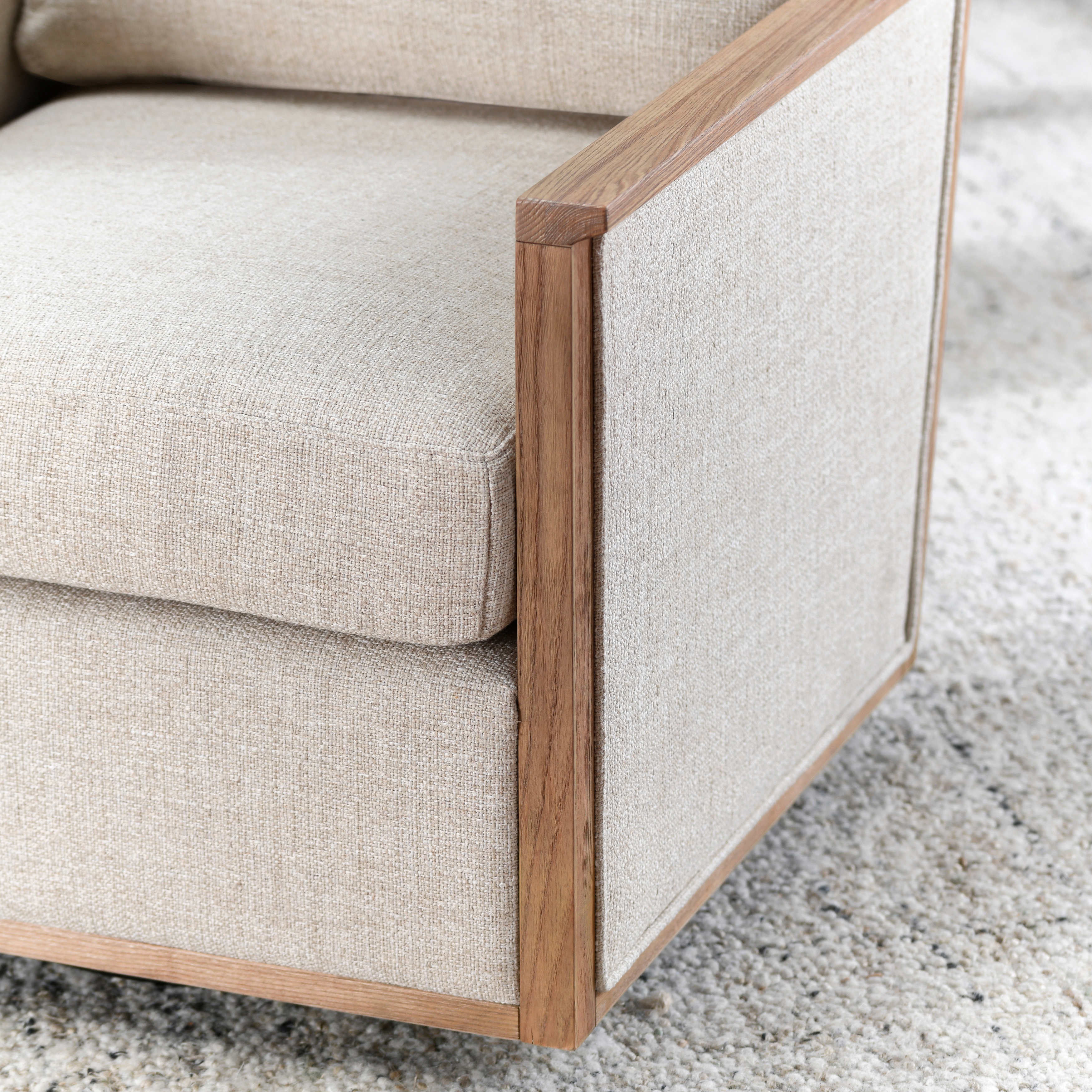 Norman Swivel Accent Chair Natural - Image 7