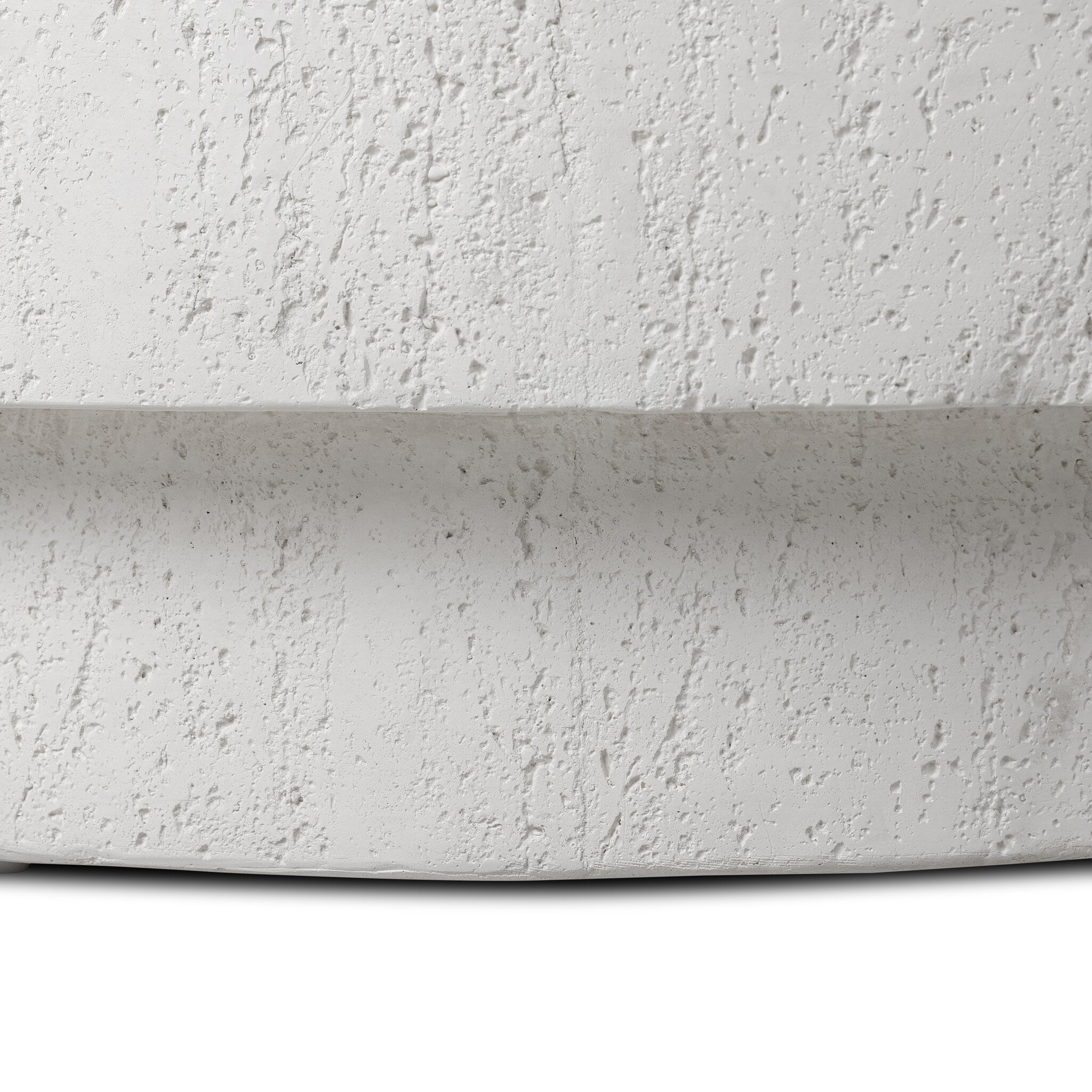 Kesia Outdoor Coffee Table - Coarse Ivory Concrete - Image 9