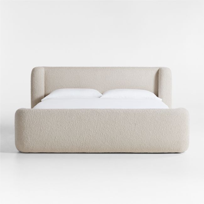 Salone Curved Upholstered King Bed - Image 0