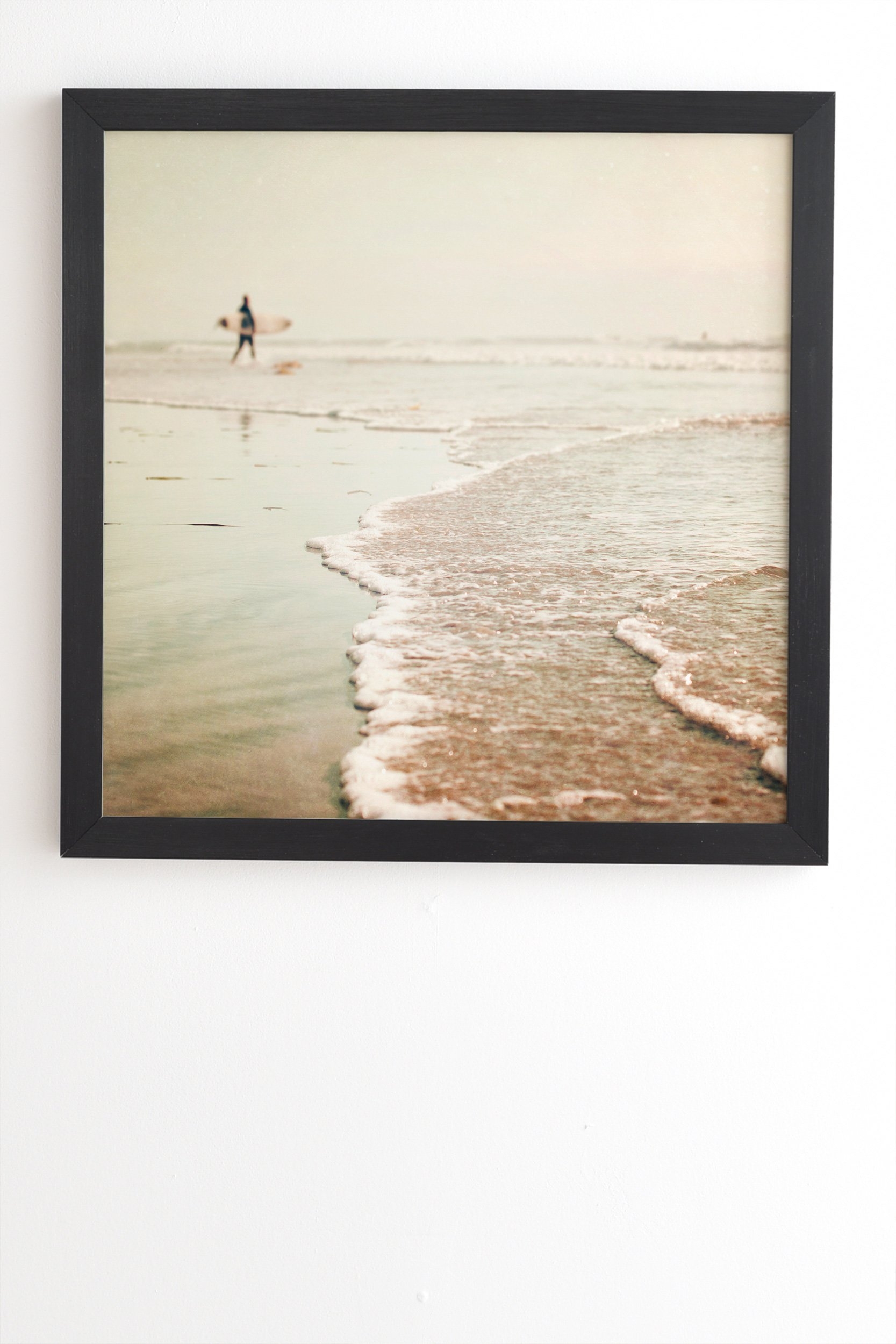 Bree Madden Soul Surfer Black Framed Wall Art - 20" x 20" - Image 1