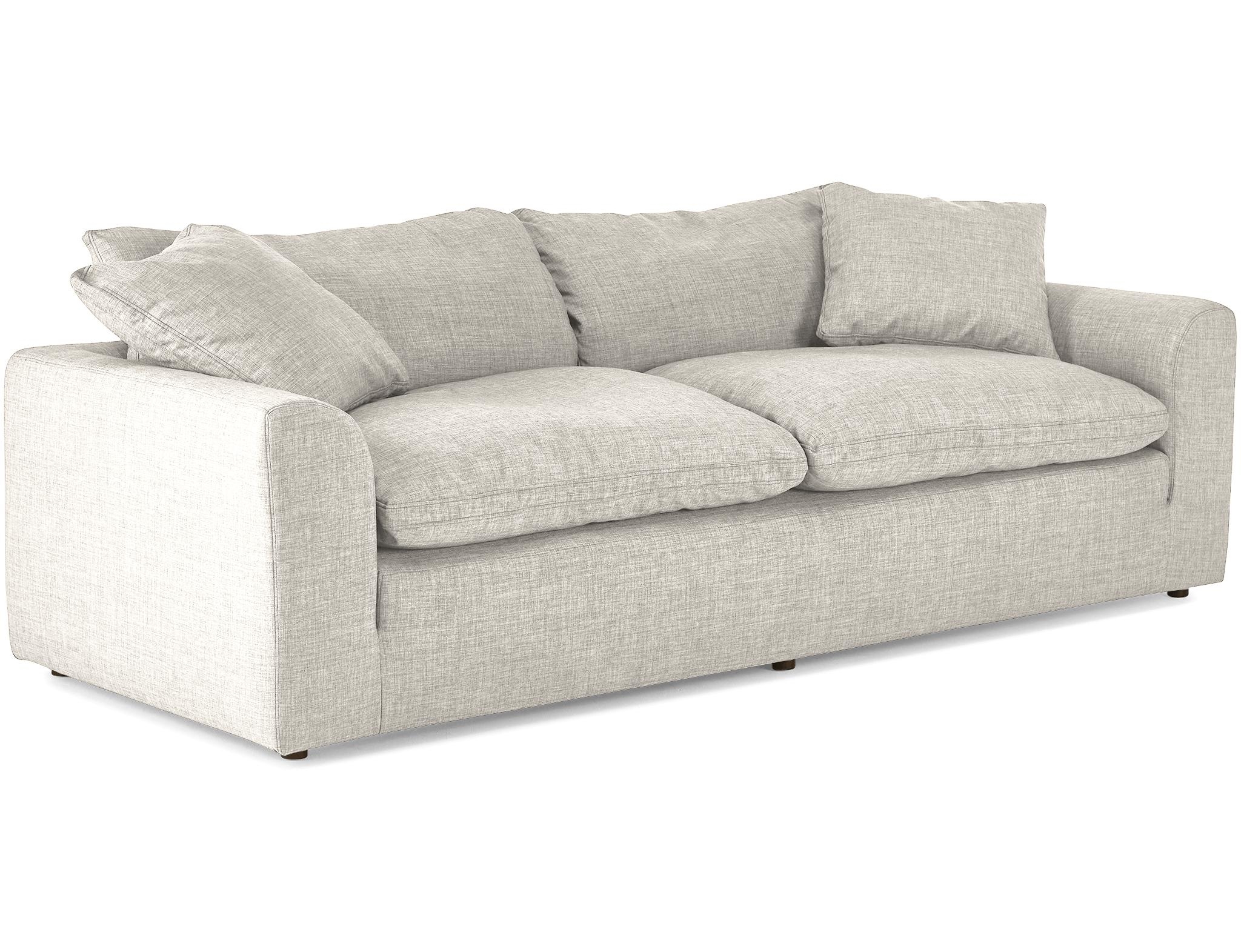 White Bryant Mid Century Modern Sofa - Tussah Snow - Image 2